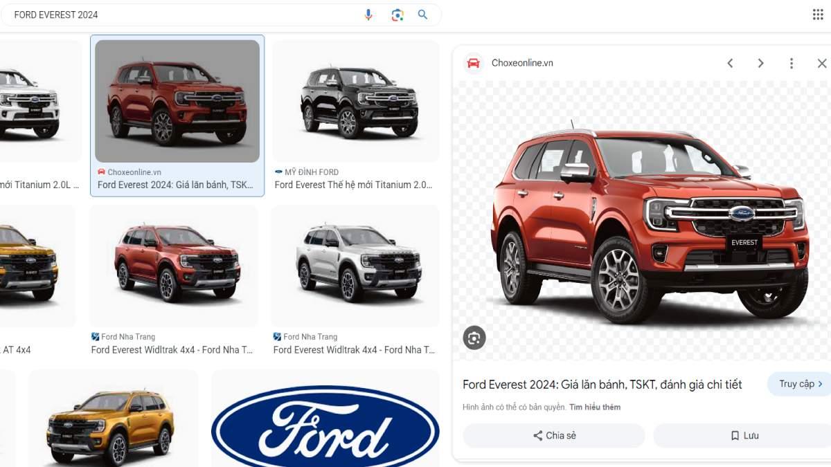quảng cáo tìm kiếm khách hàng mua xe ô tô